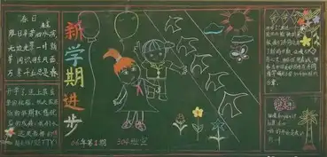 新学期黑板报新的学习又开始了