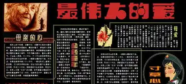 母亲节黑板报最伟大的爱