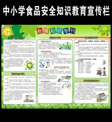 中小学生健康教育知识展板素材下载4945520