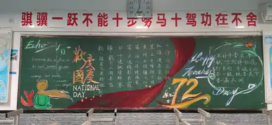 国庆献礼丨板报展才艺,共祝祖国好