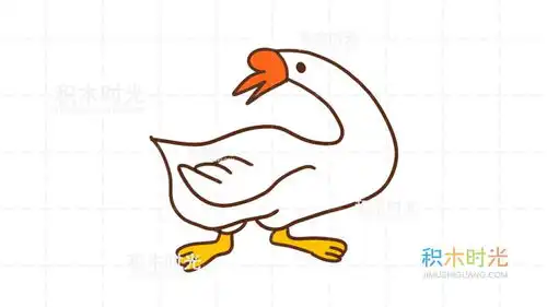 鹅简笔画大全,学绘画同时学知识