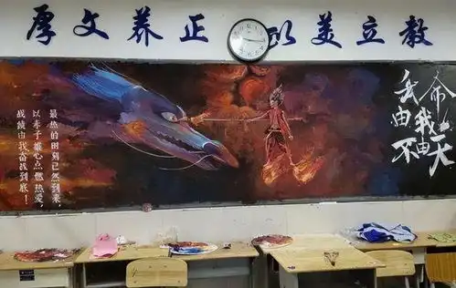 小学生黑板报很吸睛,美术天赋让人赞叹,大学生都自愧不如
