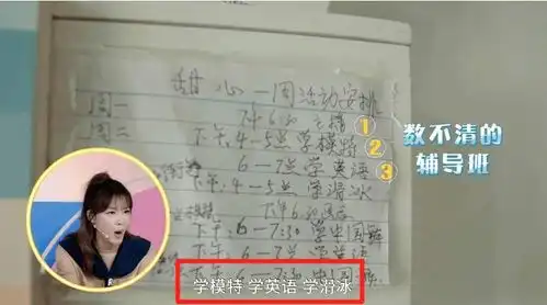 学习使我妈快乐,6岁女孩日程表摧毁一个孩子很简单