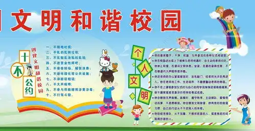 校园文明展板设计图片下载