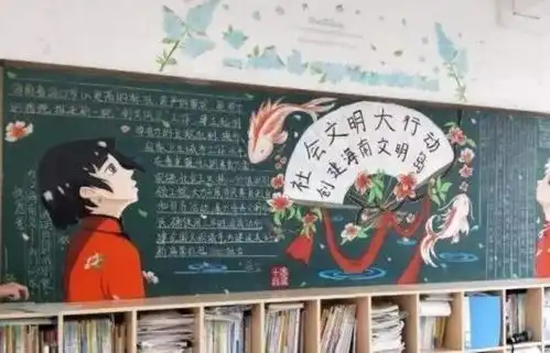 初中生黑板报走红,老师看后直呼厉害,网友幸好毕业早