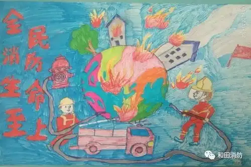 赞,消防安全伴我成长绘画作文作品新鲜出炉,快来围观
