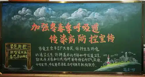 小小手抄报大大黑板报报报关情延吉新村街道利用手抄报黑板报抗疫