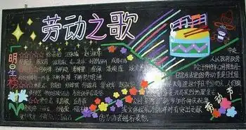 五一劳动节黑板报五月,全体人民的日子