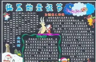 圣诞节黑板报高中圣诞节黑板报图片大全
