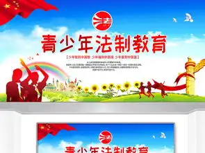 青少年法制教育宣传设计图片psd素材下载学校展板大全企业医院学校类展板编号19202425