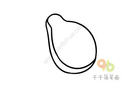 木瓜简笔画图片