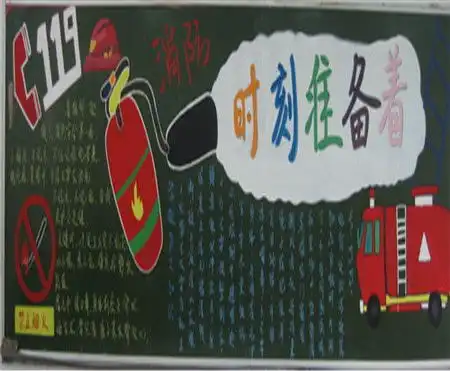 消防安全黑板报火灾特点分类