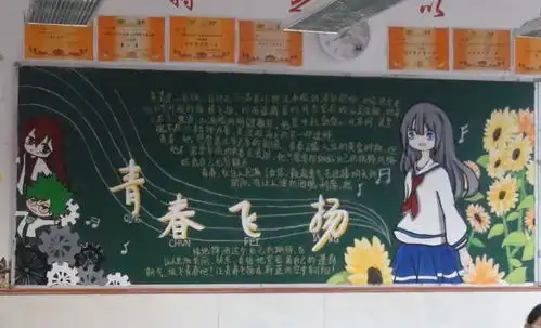 初中黑板报有多厉害不比高考美术生差,老师都忍不住偷看