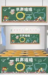 书声琅琅黑板报读书黑板报阅读黑板报图片素材psd分层格式下载读书黑板报大全