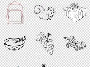 手绘插画儿童幼稚园卡通线稿简笔画png图片素材模板下载14.10mb其他大全花纹边框