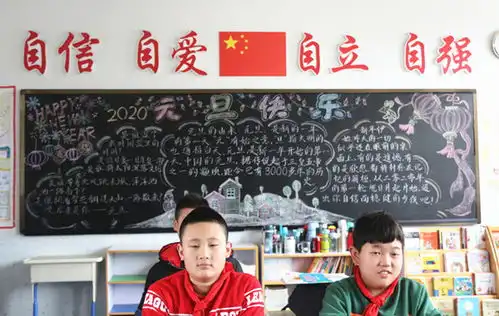 永嘉翔宇小学举行庆元旦,迎新年黑板报评比活动