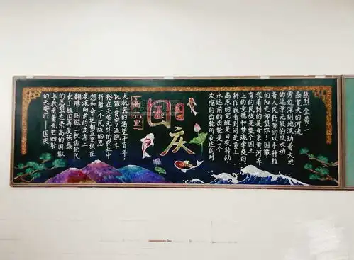 爱我中华黑板报设计爱我中华黑板报图片查字典板报网