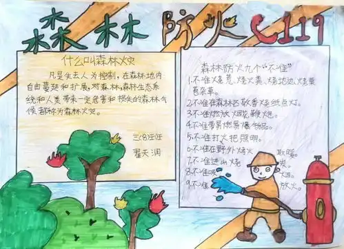 森林防火人人有责永威小学开展森林防火宣传教育活动