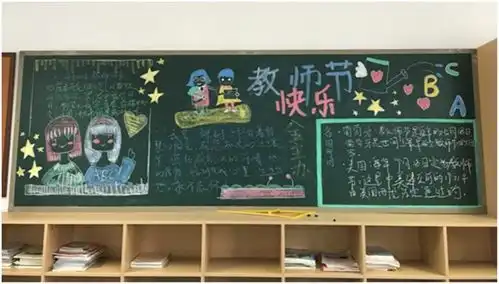 双流区公兴中学开展庆祝教师节黑板报主题活动
