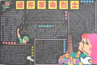 清明节黑板报二年级