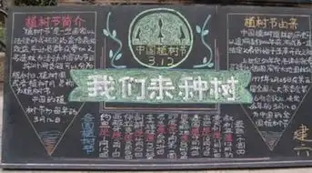 植树节黑板报图片植树节黑板报资料