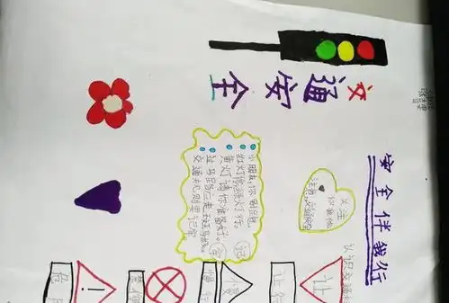文明交通,安全出行南阳市33小一三班交通安全手抄报展评