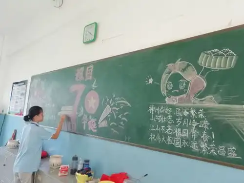 祖国我想对您说初二年级庆祝祖国70华诞绘制心愿卡活动