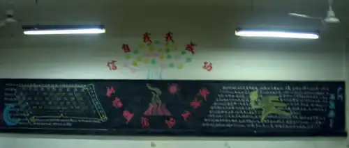 生命科学学院举行激情盛会,和谐亚运黑板报比赛