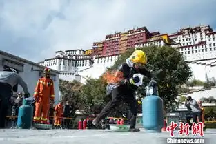拉萨布达拉宫警民参加消防运动会守护世遗安全