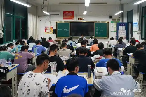 倒计时实拍滨海高三这一幕