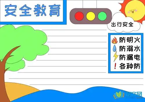 消防安全教育手抄报警