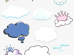 卡通天空白云云朵云彩图片素材