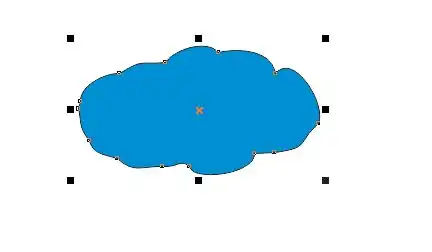 怎么样使用coreldra绘制简笔画云朵
