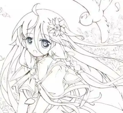 线条边框简笔画图片大全sai教程漫画人物简笔画图片大全