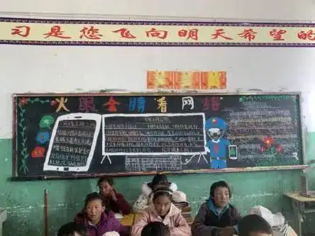 网络安全校园黑板报评比为网络安全宣传助力