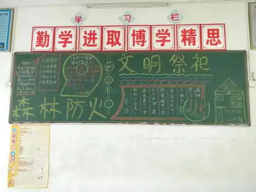 森林防火,文明祭祀麒麟镇学校开展清明节森林防火宣传教育活动