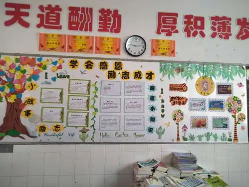 曙光小学部举行学会感恩,励志成才主题板报竞赛活动