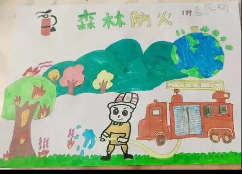 小手拉大手,防火保家园窝洛沽镇中心幼儿园开展森林防火安全线上教育活动