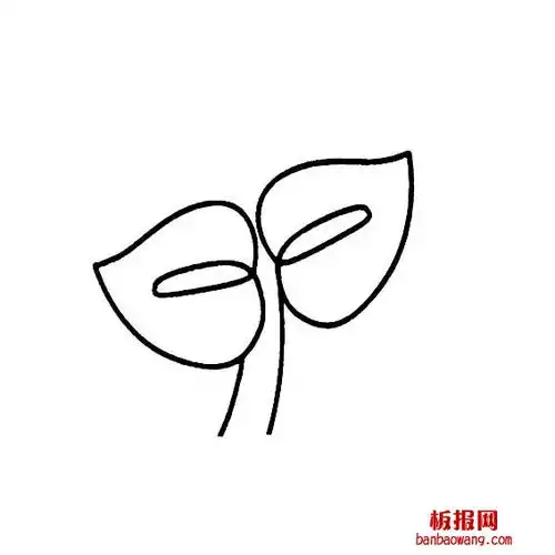 嫩芽的简单画法
