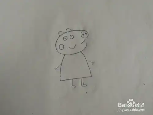 如何画简笔画小猪佩琪