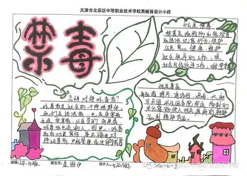 禁毒教育手抄报展示