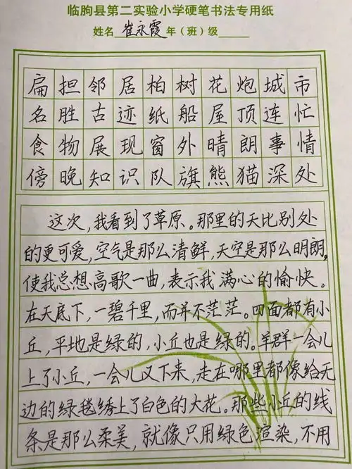 临朐二小说好普通话,写好规范字