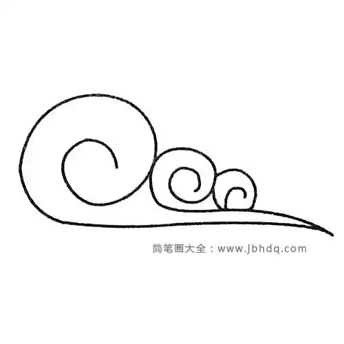 云朵简笔画大全及画法步骤