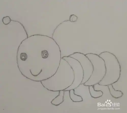 简笔画怎么画毛毛虫可爱毛毛虫的简笔画法