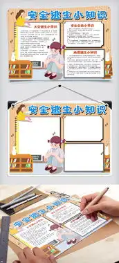 安全逃生小知识手抄报图片素材psd分层格式下载其他大全