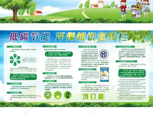 2018低碳环保节能减排环境宣传栏展板设计图片下载