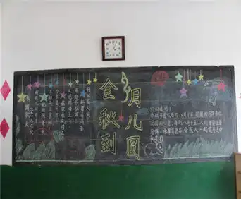 中秋节黑板报朱元璋与月饼起义