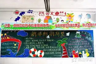 迎接新学期,板报展新颜