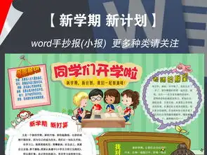 word开学了小报暑假新学期新气象新打算手抄小报素材图片模板worddoc设计图下载暑假手抄报大全编号16943025