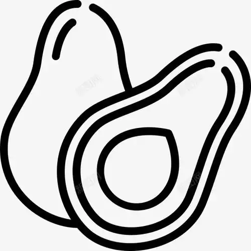 鳄梨食品水果图标设计图片免费下载页面网页平面电商创意素材果蔬图标
